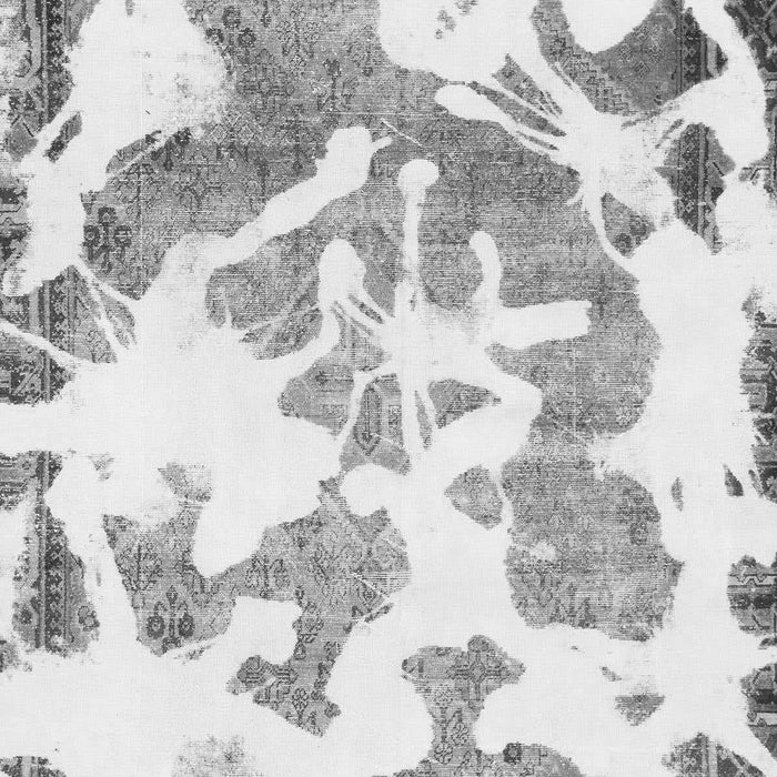 Machine Washable Abstract Gray Modern Rug, wshabs1133gry