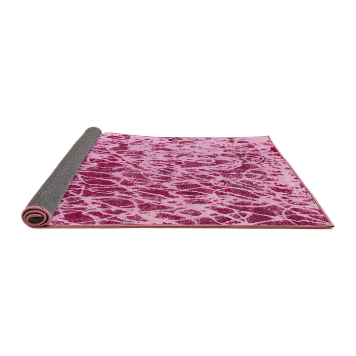 Sideview of Abstract Violet Purple Modern Rug, abs1134