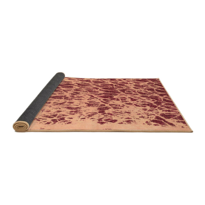 Sideview of Abstract Brown Modern Rug, abs1134brn