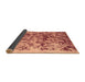 Sideview of Abstract Brown Modern Rug, abs1134brn