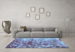 Machine Washable Abstract Light Blue Modern Rug in a Living Room, wshabs1134lblu