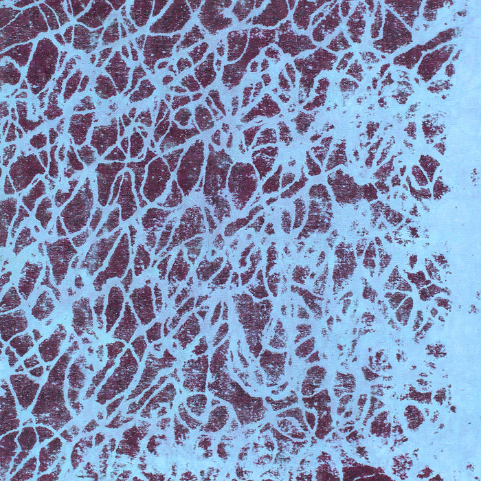 Square Abstract Light Blue Modern Rug, abs1134lblu