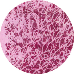 Round Machine Washable Abstract Violet Purple Rug, wshabs1134