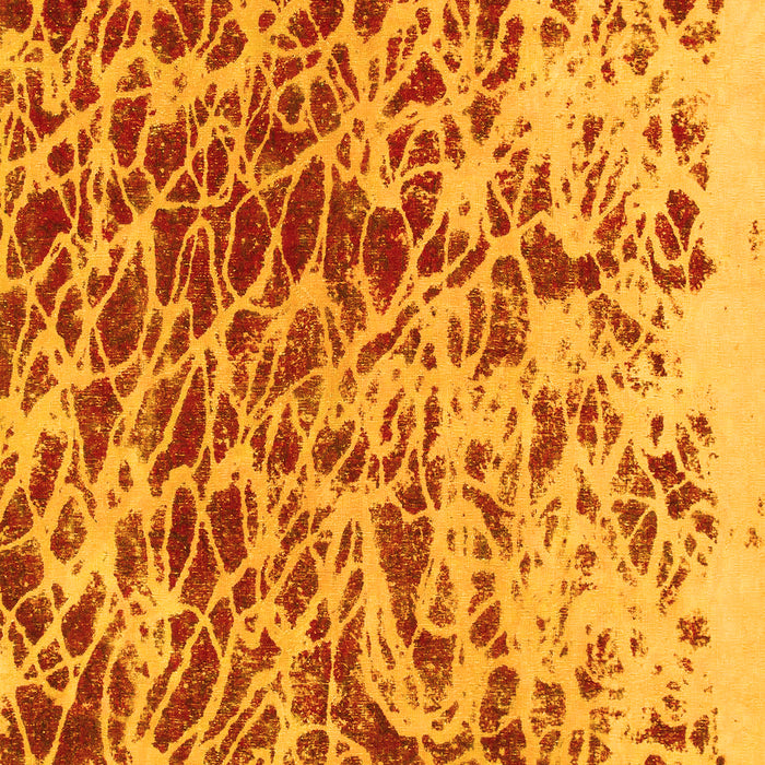 Machine Washable Abstract Yellow Modern Rug, wshabs1134yw