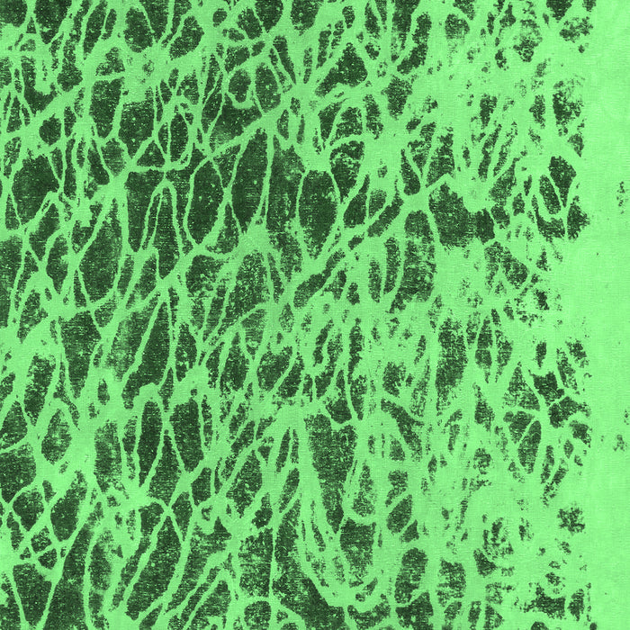 Machine Washable Abstract Emerald Green Modern Area Rugs, wshabs1134emgrn