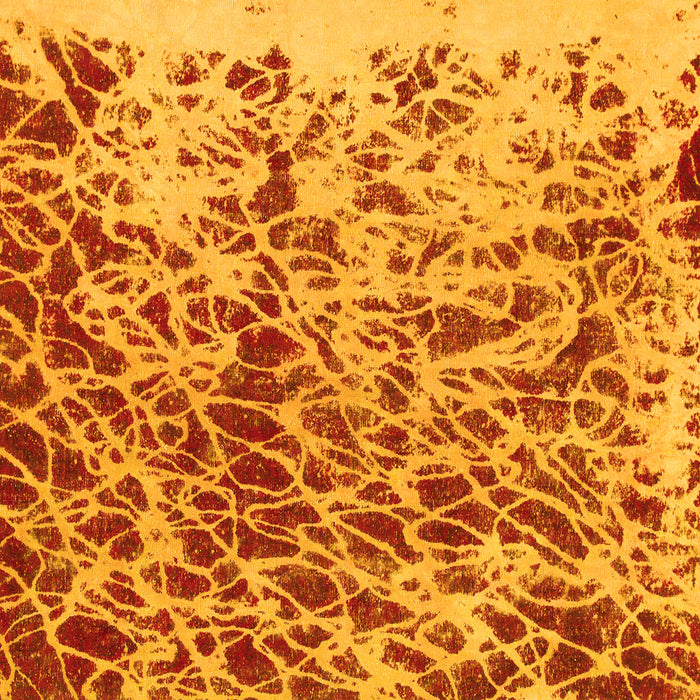 Square Machine Washable Abstract Yellow Modern Rug, wshabs1134yw