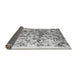 Sideview of Abstract Gray Modern Rug, abs1134gry