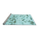 Sideview of Machine Washable Abstract Light Blue Modern Rug, wshabs1135lblu