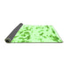 Sideview of Abstract Green Modern Rug, abs1135grn