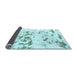 Sideview of Abstract Light Blue Modern Rug, abs1135lblu