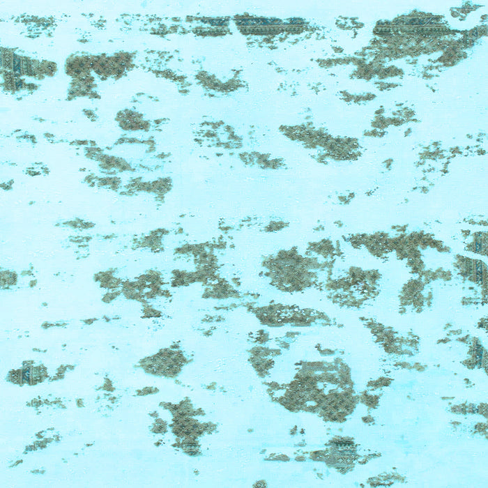 Square Abstract Light Blue Modern Rug, abs1135lblu