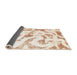 Sideview of Abstract Blanched Almond Beige Modern Rug, abs1136