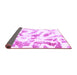 Sideview of Abstract Purple Modern Rug, abs1136pur