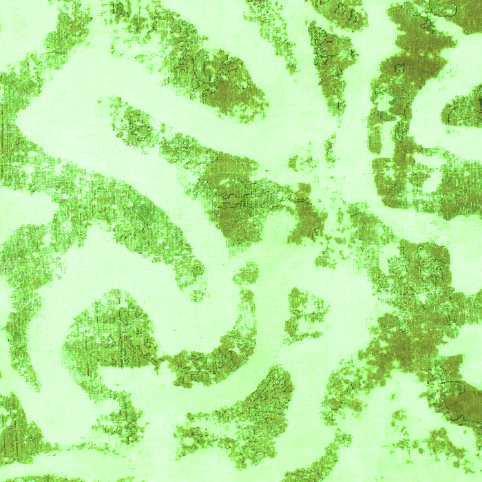 Abstract Green Modern Rug, abs1136grn