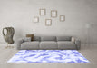 Machine Washable Abstract Blue Modern Rug in a Living Room, wshabs1136blu