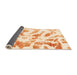 Sideview of Abstract Orange Modern Rug, abs1136org