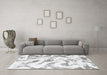 Machine Washable Abstract Gray Modern Rug in a Living Room,, wshabs1136gry