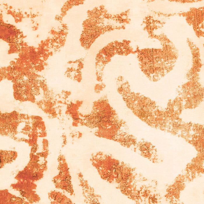 Machine Washable Abstract Orange Modern Area Rugs, wshabs1136org