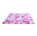 Sideview of Machine Washable Abstract Purple Modern Area Rugs, wshabs1136pur