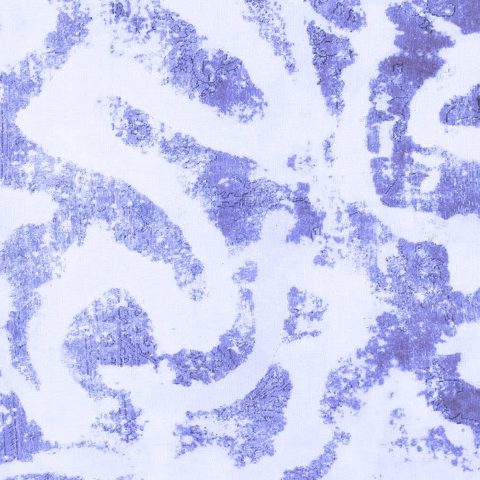 Machine Washable Abstract Blue Modern Rug, wshabs1136blu