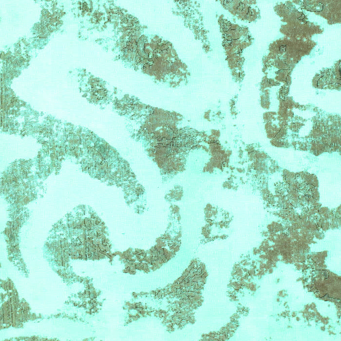 Abstract Turquoise Modern Rug, abs1136turq