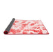 Abstract Red Modern Area Rugs