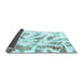 Sideview of Abstract Light Blue Modern Rug, abs1136lblu