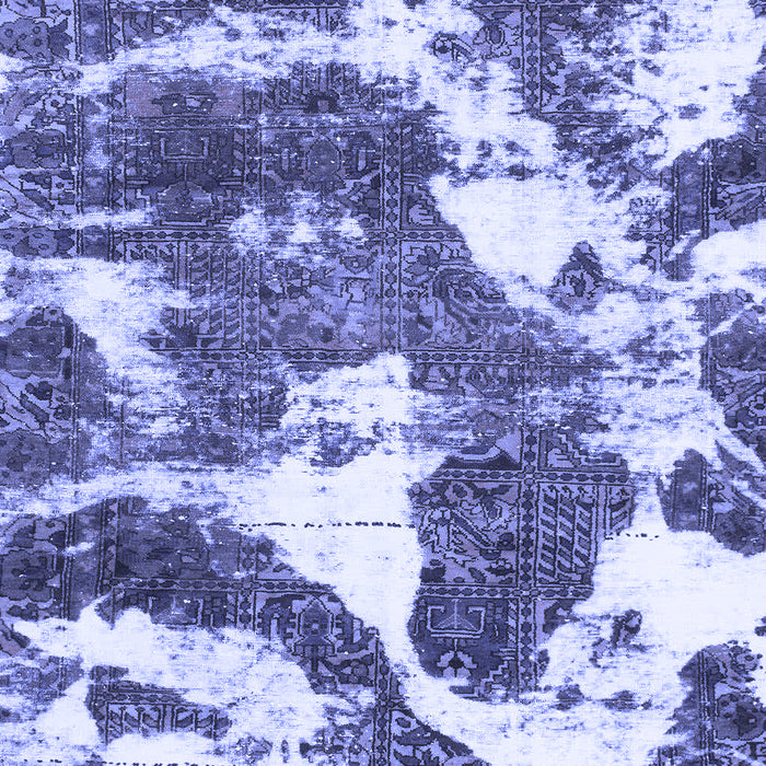 Abstract Blue Modern Rug, abs1137blu