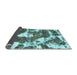 Sideview of Abstract Light Blue Modern Rug, abs1137lblu