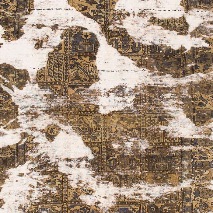 Machine Washable Abstract Red Brown Rug, wshabs1137