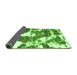 Sideview of Abstract Green Modern Rug, abs1137grn