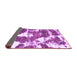 Sideview of Abstract Purple Modern Rug, abs1137pur