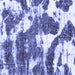 Square Machine Washable Abstract Blue Modern Rug, wshabs1137blu