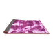 Sideview of Abstract Pink Modern Rug, abs1137pnk