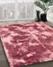 Machine Washable Abstract Pink Rug in a Family Room, wshabs1138