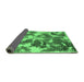 Sideview of Abstract Emerald Green Modern Rug, abs1138emgrn