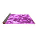 Sideview of Abstract Purple Modern Rug, abs1138pur