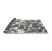 Sideview of Abstract Gray Modern Rug, abs1138gry