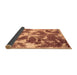 Sideview of Abstract Brown Modern Rug, abs1138brn