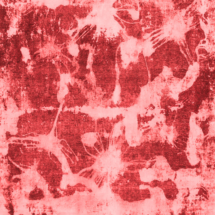 Machine Washable Abstract Red Modern Rug, wshabs1138red