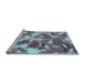 Sideview of Machine Washable Abstract Light Blue Modern Rug, wshabs1138lblu