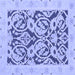 Square Machine Washable Abstract Blue Modern Rug, wshabs1139blu