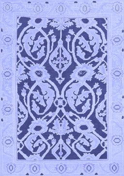 Abstract Blue Modern Rug, abs1139blu