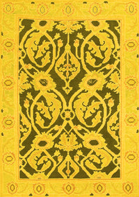 Abstract Yellow Modern Rug, abs1139yw