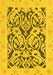 Abstract Yellow Modern Rug, abs1139yw