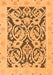 Machine Washable Abstract Orange Modern Area Rugs, wshabs1139org