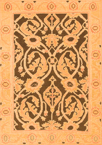 Abstract Orange Modern Rug, abs1139org