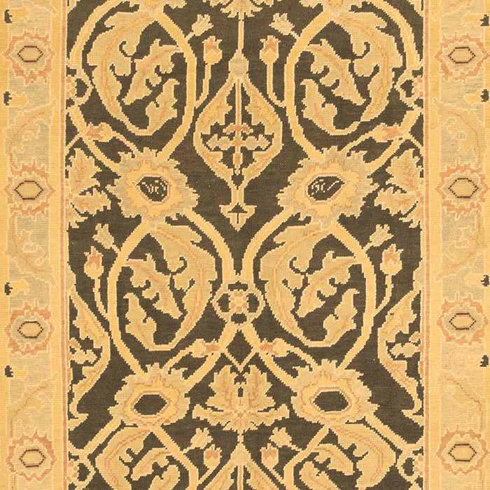 Machine Washable Abstract Brown Modern Rug, wshabs1139brn