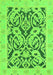 Abstract Green Modern Rug, abs1139grn