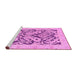 Sideview of Machine Washable Abstract Pink Modern Rug, wshabs1139pnk